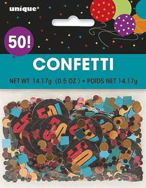 Birthday Cheer Number Confetti - (30, 40, 50, 60 & 70)