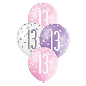 Glitz Pink & Silver Birthday Party Accessories & Tableware