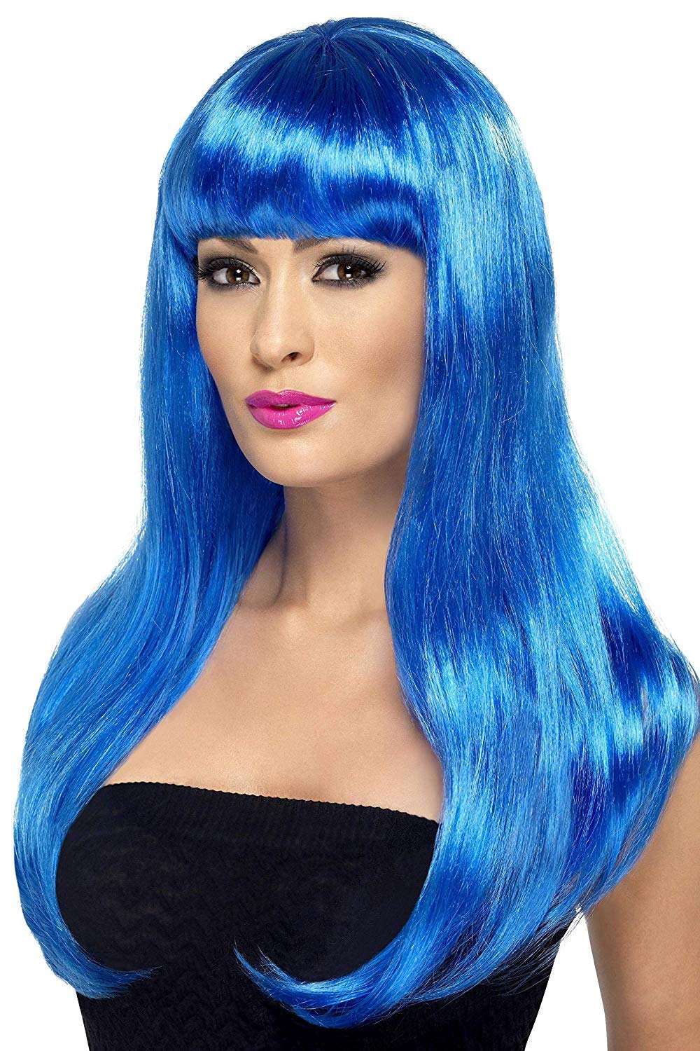 Babelicious Wig Adult Blue Fringe Babelicious Wig Adult Blue Fringe