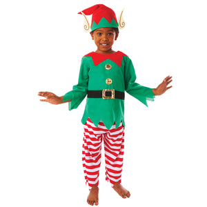 Elf with Ears Costume - Red Stripe Trousers (Child)