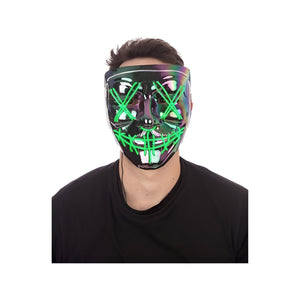 Anarchy Irediscent Mask, Light Up - (Adult)