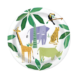 Animal Safari Party Plates - 9 inch