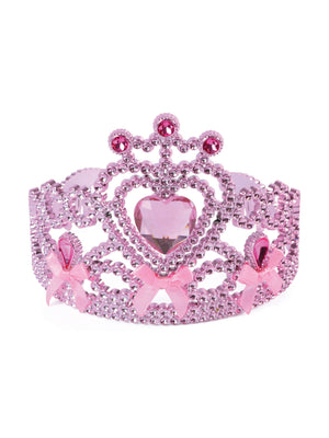 Pink Tiara with Ribbon Bow Ties