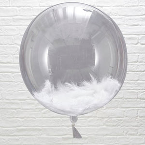Beautiful Botanics Feather Filled ORB Balloons - 18inch, Pack of 3
