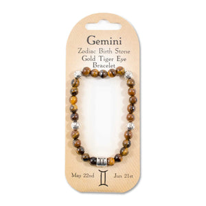 Zodiac and Crystal Energy Birthstone Bracelets