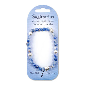 Zodiac and Crystal Energy Birthstone Bracelets