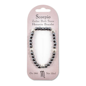 Zodiac and Crystal Energy Birthstone Bracelets
