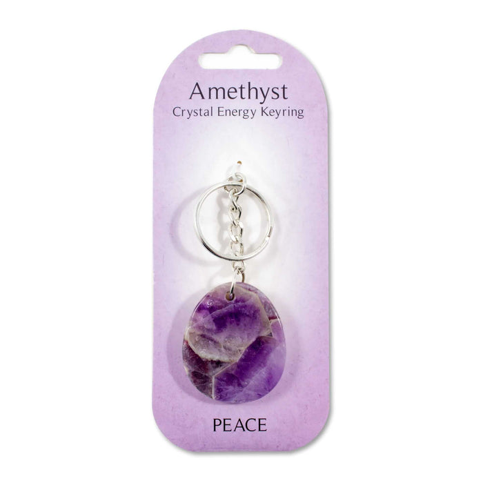 Crystal Energy Keyring - Amethyst