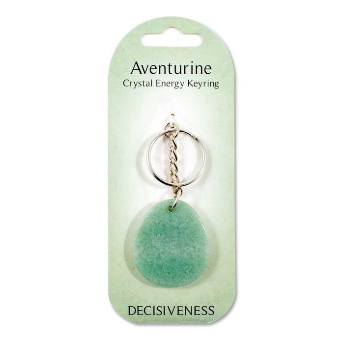 Crystal Energy Keyring - Aventurine