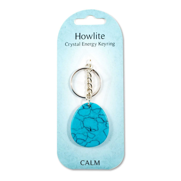 Crystal Energy Keyring - Howlite