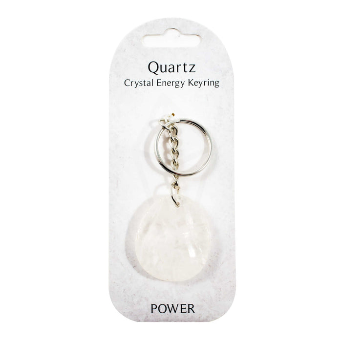 Crystal Energy Keyring - Quartz