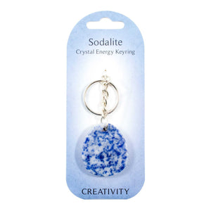 Crystal Energy Keyring - Sodalite