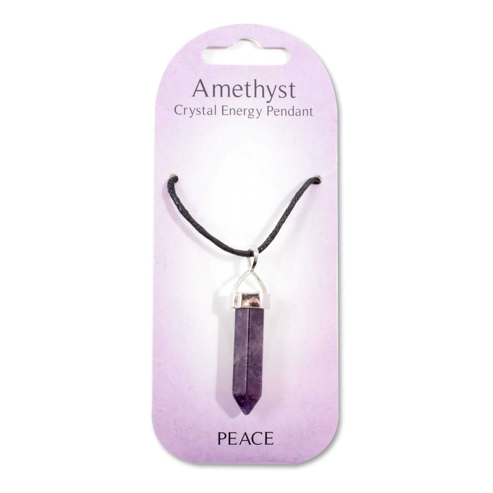 Crystal Energy Pendant - Amethyst