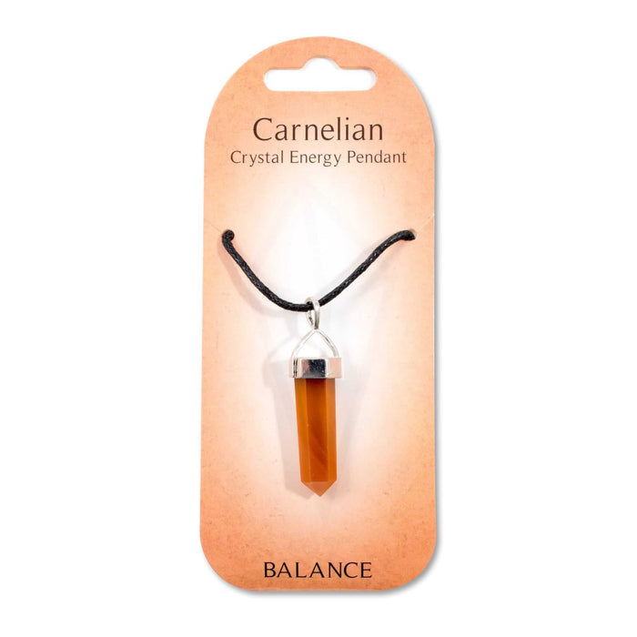 Crystal Energy Pendant - Carnelian