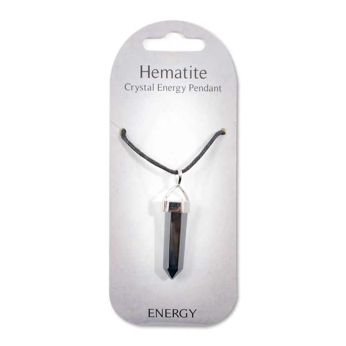 Crystal Energy Pendant - Hematite