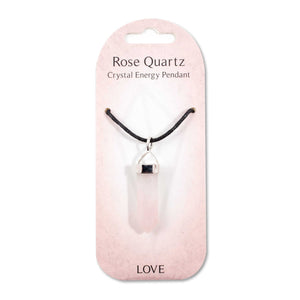 Crystal Energy Pendant - Rose Quartz