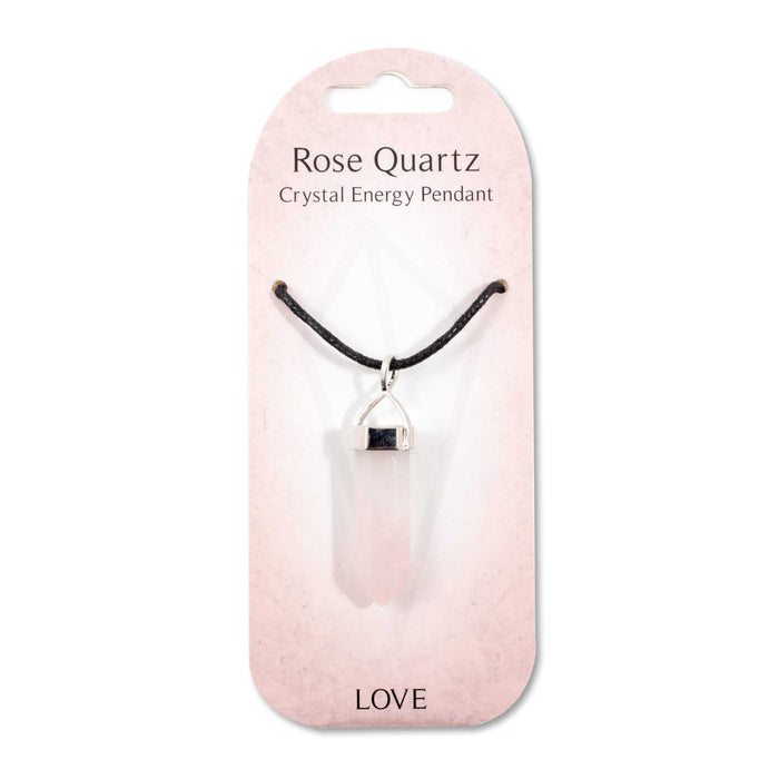 Crystal Energy Pendant - Rose Quartz