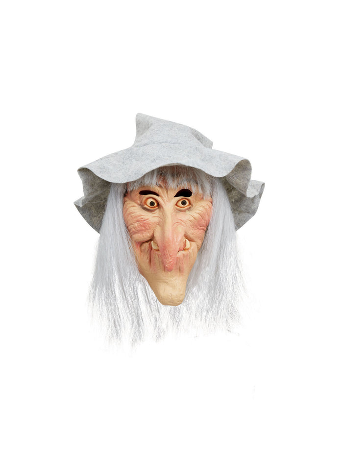 Witch Mask - Grey Hat & Hair