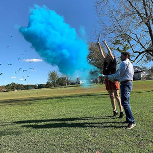 Gender Reveal Smoke/Powder Popper - Blue or Pink