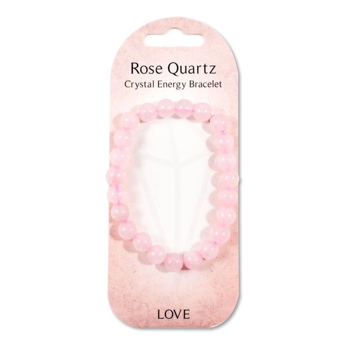 Crystal Energy Bracelet - Rose Quartz