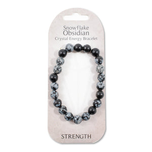 Crystal Energy Bracelet - Obsidian