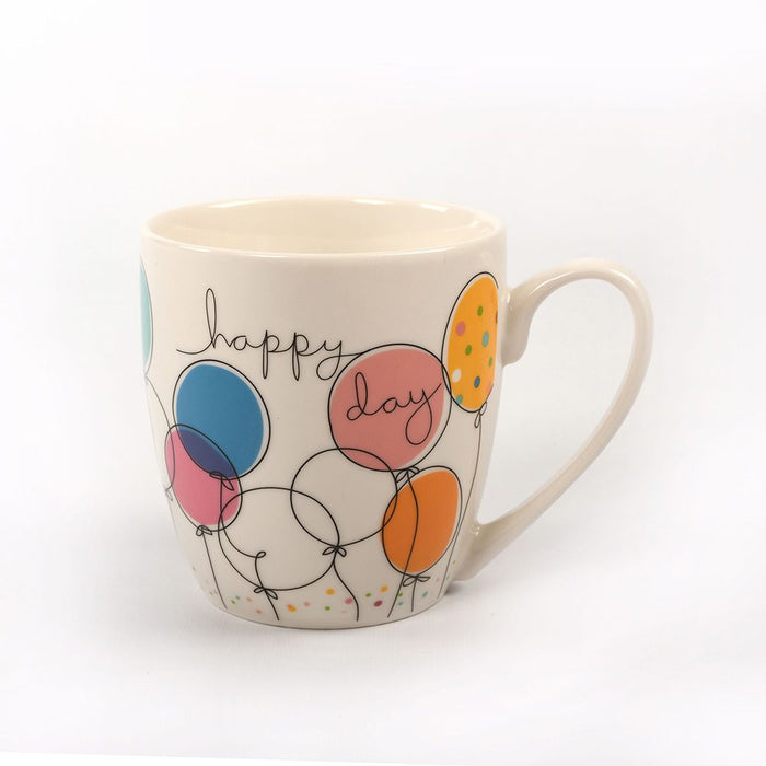 "happy day" Balloon Mug Large