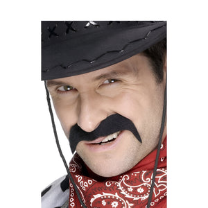 Cowboy Moustache - Black