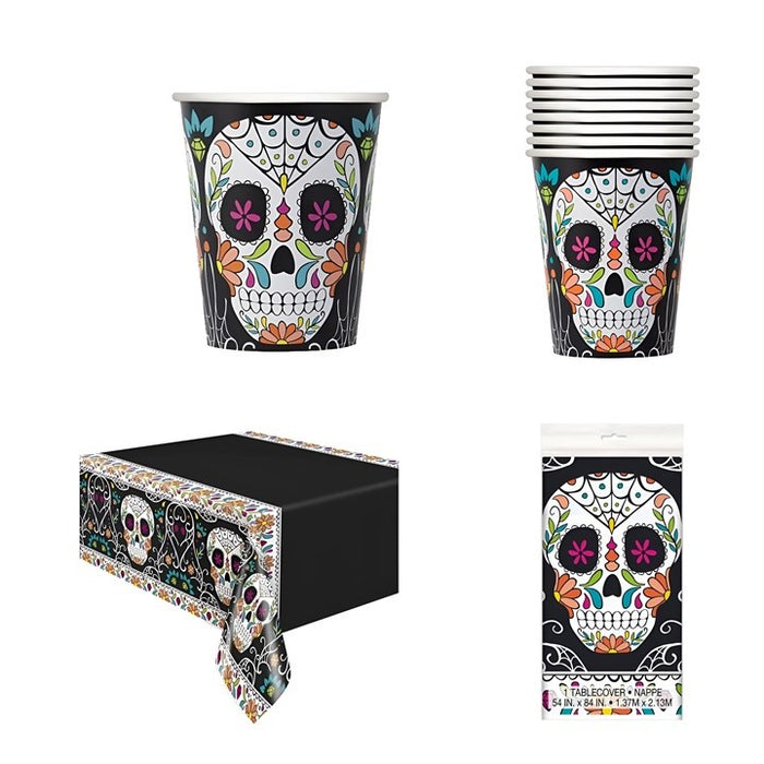 Skull Day Of The Dead Party Accessories & Tableware