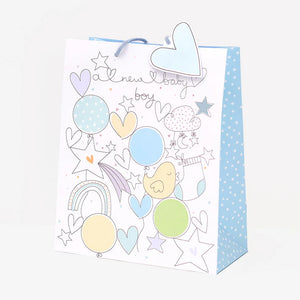 New Baby Boy Portrait Gift Bag