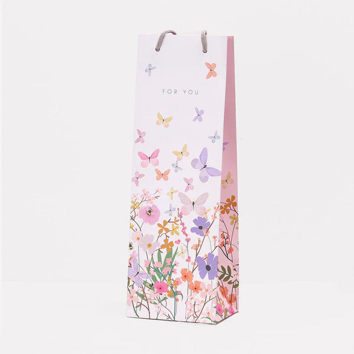 Floral Bottle Gift Bags