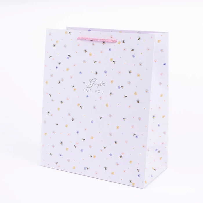 Pink Bee Portrait Gift Bag