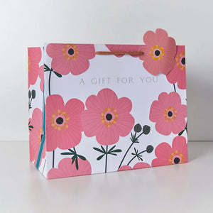 Pink Cosmos Tote Gift Bag