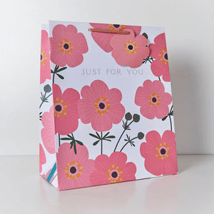 Pink Cosmos Portrait Gift Bags