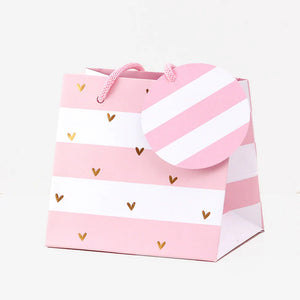 Pink Stripe Small Gift Bag