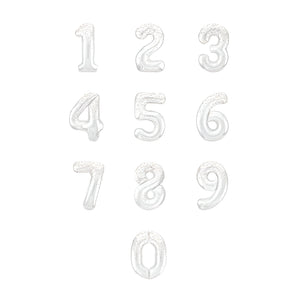 Glitz Rose Gold Number Helium Foil Balloons - 34"