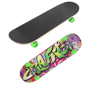 Ozbozz Wooden Skateboard -  - 28 inch (Assorted Designs)