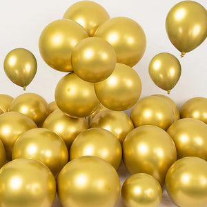 Metallic Gold Latex Balloons - 12" (Pack of 100)