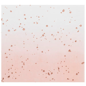 Ombre Rose Gold Foiled Napkins - Pack of 16