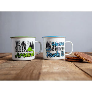 "We Sleep Around" Camping Mug