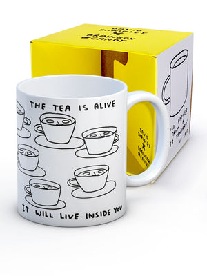 'The Tea Is Alive' Mug - David Shrigley