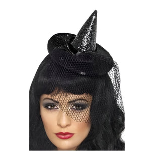 Mini Witch's Hat -  Black (Adult)