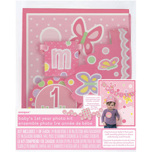 Monthly Baby Stickers and  Photo Kit -Baby Girl