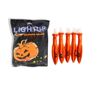 Light Up Pumpkin Balloon - Pack of 5