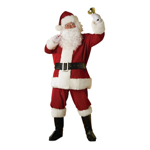 Regal Plush Santa Suit, 8 Piece - (Adult)