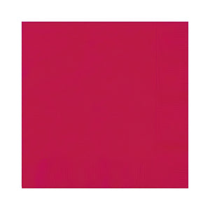  Ruby Red Large Party Napkins