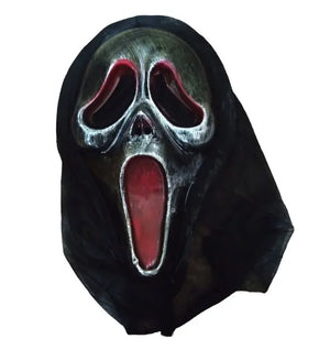 Scary Scream Halloween Mask - Black/Silver