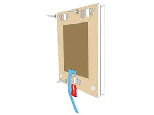 Method B - (Two top hangers and bottom lock)
