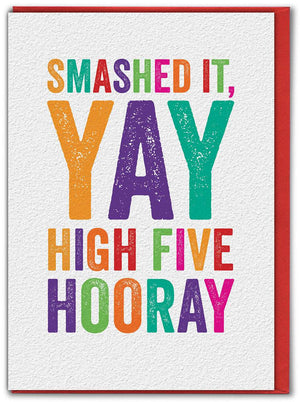 'Smashed It' Congratulations Card