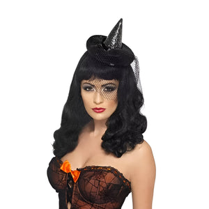 Women's Mini Witch's Hat -  Black (Adult)