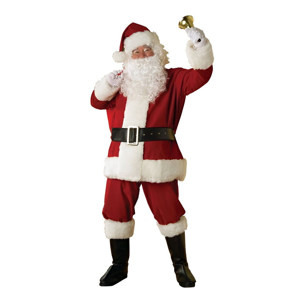 XL Regal Plush Santa Suit, 8 Piece - (Adult)